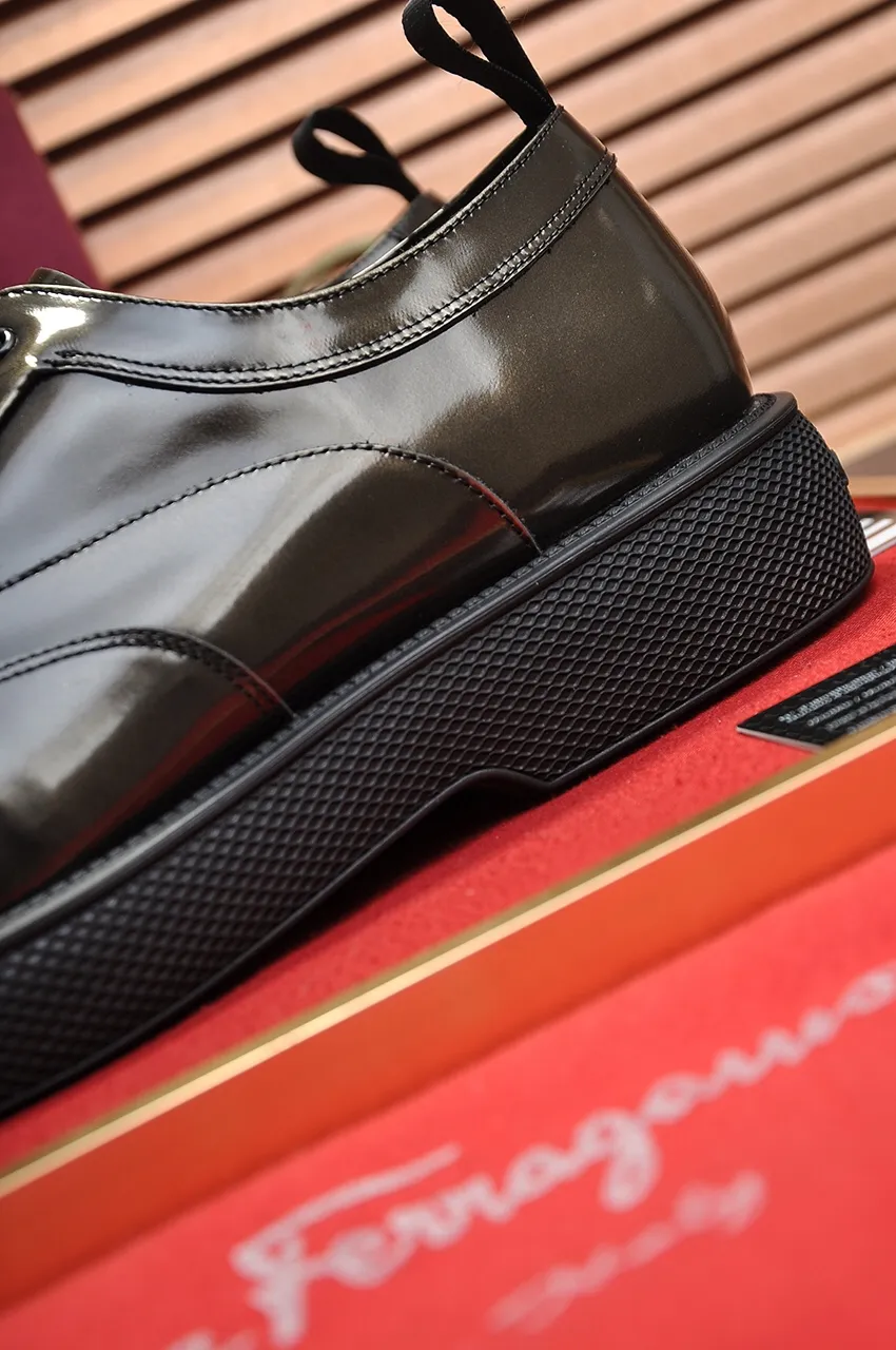Men's shoes 💰720💶 [Ferragamo/Ferragamo] The latest model in the counter. Original imported open-sided high-quality cowhide hand-woven + imported 🐂 cowhide + original luxury metal buckle + original combination outsole. Comparison without pressure 38--45 (45 custom-made)